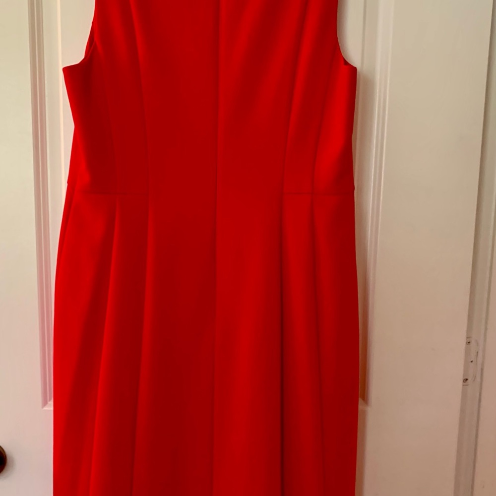 Ladies Red Sheath Dress - Picture 3 of 5